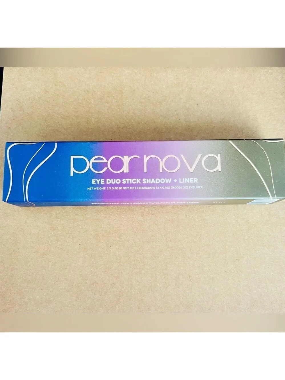NIB Pear Nova Eye Duo Stick Shadow + Liner in Azurite & Unakite (2 duo sticks)